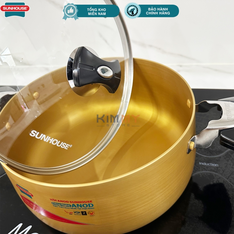 Nồi nhôm anod 24cm Sunhouse - SH6634-24cm